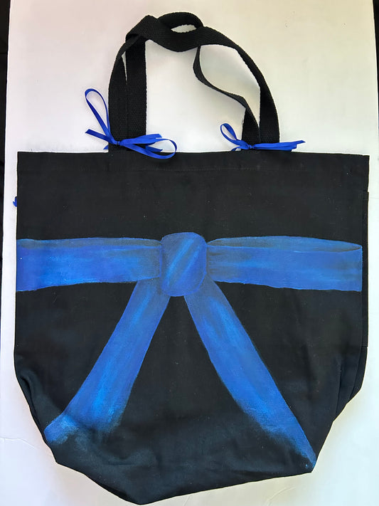 Bow bag blue