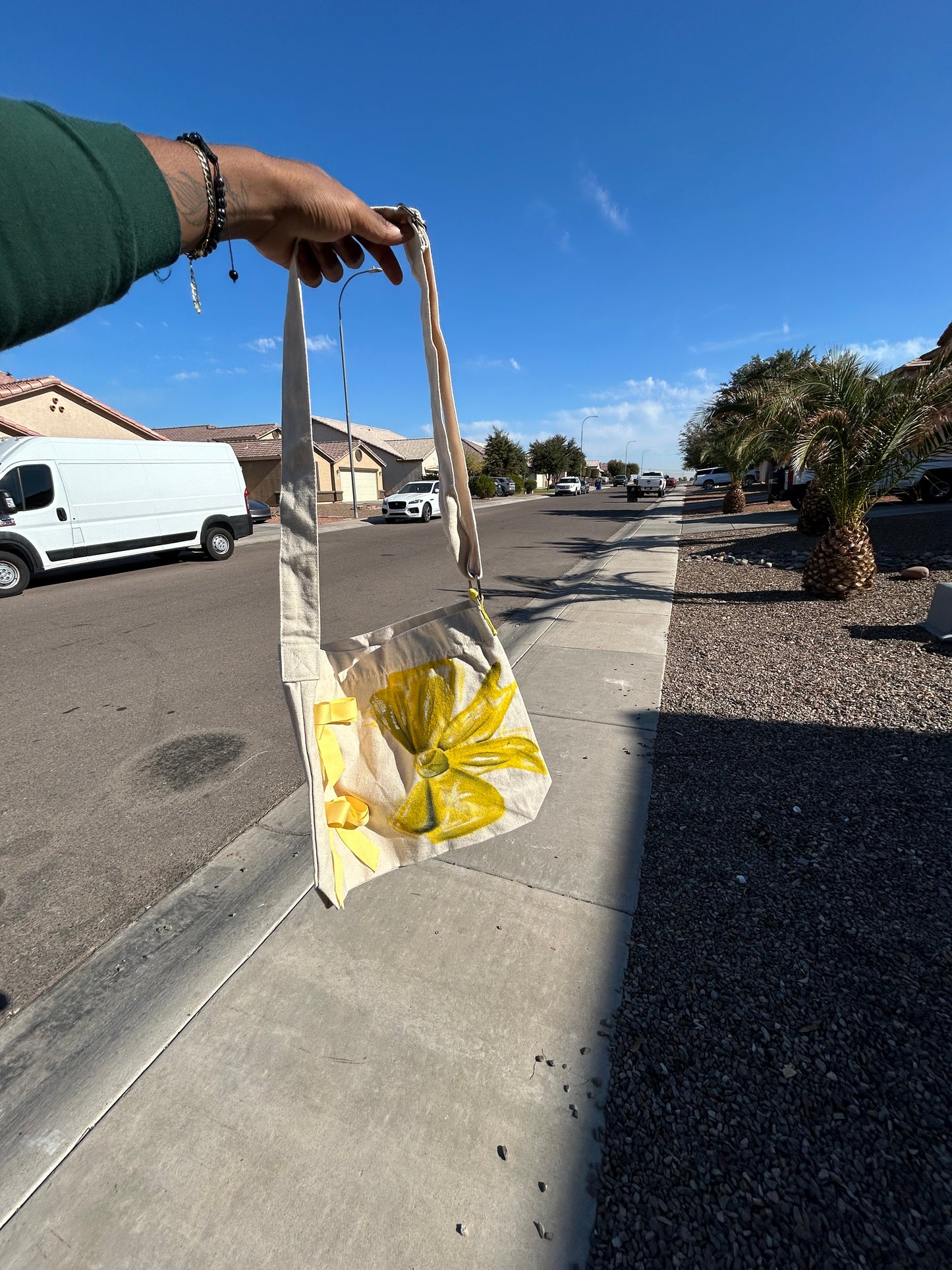 Bow bag yellow