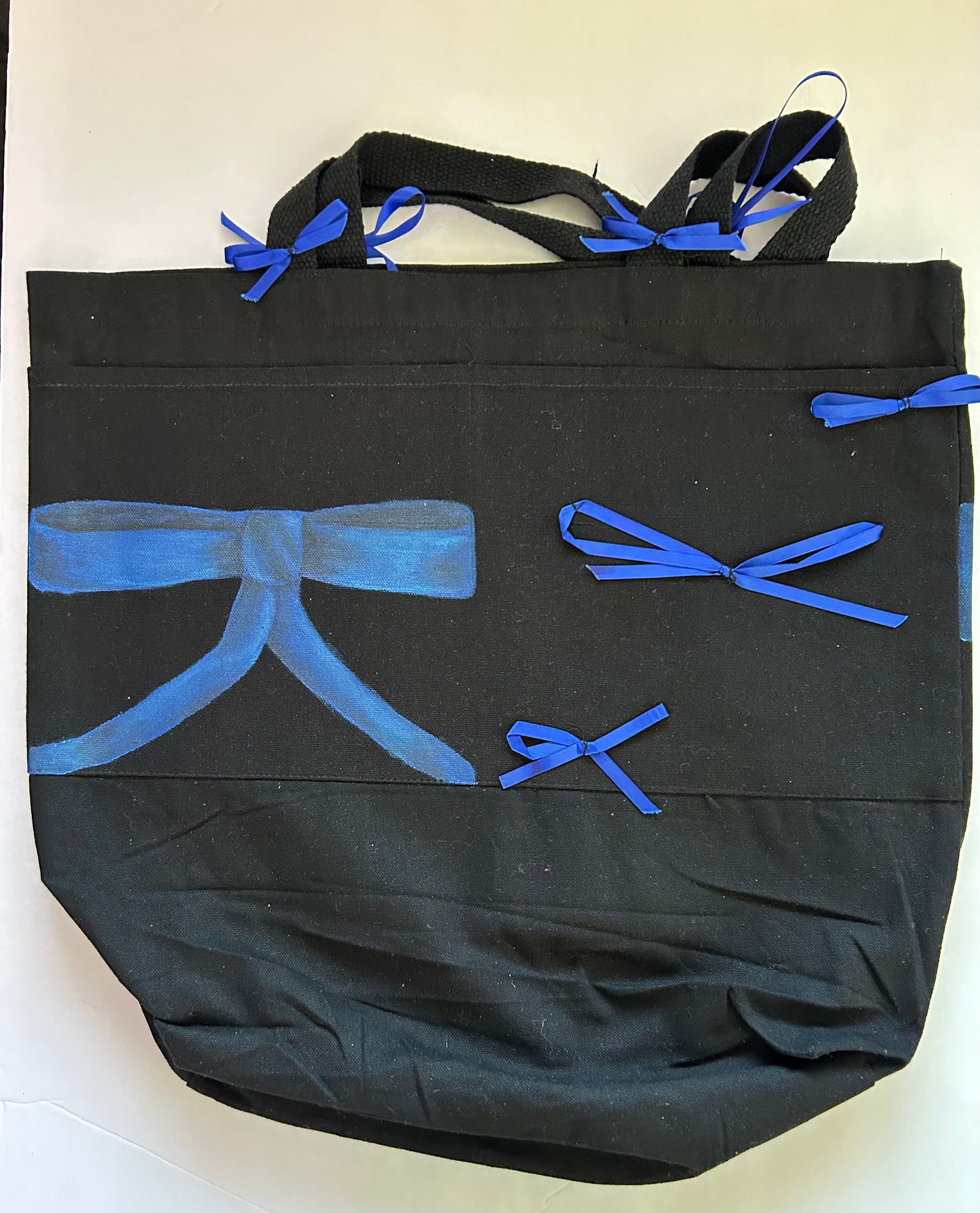 Bow bag blue